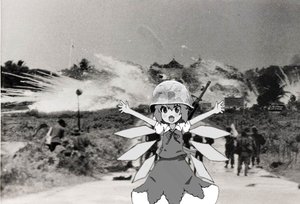 Rating: Safe Score: 0 Tags: cirno explosion helmet military monochrome photo photoshop touhou vietnam weapon wings User: (automatic)Anonymous