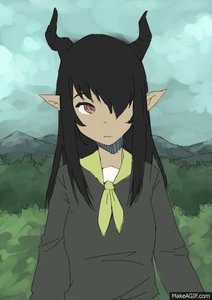 Rating: Safe Score: 0 Tags: animated black_hair character_request dark_skin horns long_hair outdoors pointy_ears pony_(artist) red_eyes tagme User: (automatic)nanodesu
