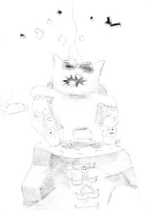 Rating: Safe Score: 0 Tags: animal bizarre cat highres monochrome no_humans sketch traditional_media zlokot User: (automatic)Anonymous
