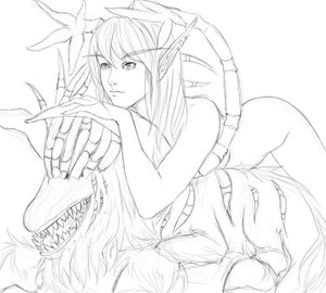 Rating: Questionable Score: 0 Tags: elf felhunter monochrome nude pointy_ears simple_background sketch warcraft world_of_warcraft User: (automatic)nanodesu