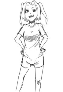 Rating: Safe Score: 0 Tags: from_police_to_kids hands_on_hips monochrome mvd-chan sketch twintails User: (automatic)Anonymous
