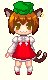 Rating: Safe Score: 0 Tags: animal_ears brown_eyes brown_hair cat_ears chen hat lowres multiple_tails photoshop pixel_art tail touhou User: (automatic)nanodesu