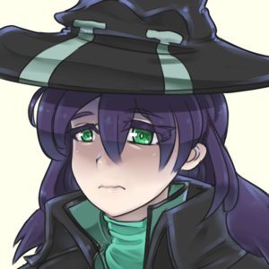 Rating: Safe Score: 0 Tags: 1girl green_eyes has_child_posts hat long_hair portrait purple_hair simple_background solo transparent_background unyl-chan unylmage User: (automatic)Anonymous