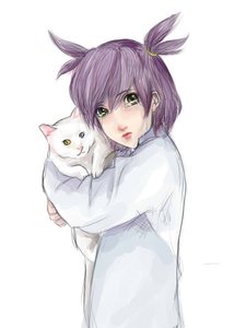 Rating: Safe Score: 0 Tags: alternate_costume cat green_eyes has_child_posts heterochromia lips purple_hair realistic tears twintails unyl-chan User: (automatic)timewaitsfornoone