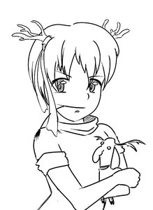 Rating: Safe Score: 0 Tags: animal antlers co_(artist) deer horns monochrome mouth_hold olen-tan simple_background smile sweater User: (automatic)nanodesu