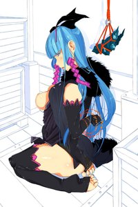 Rating: Explicit Score: 0 Tags: blue_hair breasts elbow_gloves from_behind gloves highres horns long_hair luxuria oxykoma_(artist) sitting User: (automatic)cirno2014