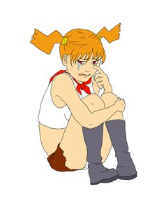 Rating: Safe Score: 0 Tags: boots crop_top crying dvach-tan necktie orange_hair panties pioneer_necktie red_eyes simple_background sitting skirt tears twintails User: (automatic)Anonymous