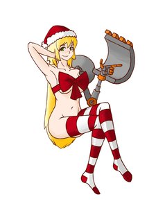 Rating: Safe Score: 0 Tags: alternate_costume blonde_hair bow champion_of_tzeentch_(artist) excavator_bucket excavator-chan green_eyes hat long_hair no_panties simple_background sitting smile striped thighhighs User: (automatic)nanodesu