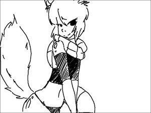 Rating: Safe Score: 0 Tags: animal_ears jet_(artist) monochrome panties scarf simple_background sketch tail User: (automatic)nanodesu