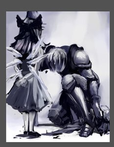 Rating: Safe Score: 0 Tags: 1boy armor bow cirno cuirass dress from_behind gauntlets has_child_posts knight medieval pauldrons sabatons short_hair tagme wings User: (automatic)Willyfox