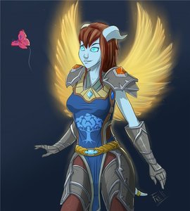 Rating: Safe Score: 0 Tags: armor blue_eyes blue_skin brown_hair butterfly draenei fantasy horns nude tail warcraft wings world_of_warcraft User: (automatic)Anonymous