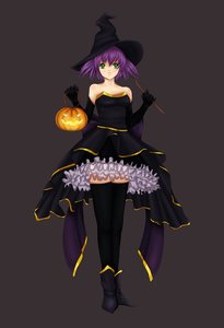 Rating: Safe Score: 0 Tags: alternate_costume blush boots coat elbow_gloves fantasy gloves green_eyes halloween pumpkin_lantern purple_hair skirt thighhighs twintails unyl-chan wand witch witch_hat zettai_ryouiki User: (automatic)Willyfox