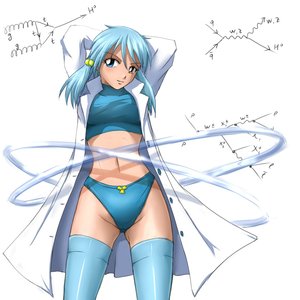 Rating: Questionable Score: 1 Tags: blue_hair circles collider-sama crop_top hands_on_head heterochromia hudozhnik-kun_(artist) labcoat panties thighhighs twintails User: (automatic)Omenabaka