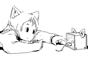 Rating: Safe Score: 0 Tags: animal_ears blush blush_stickers cat_ears monochrome qrbg121-chan sketch uvao-chan User: (automatic)timewaitsfornoone