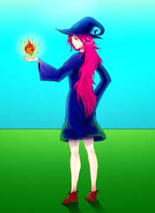Rating: Safe Score: 0 Tags: best_anime_evar from_behind green_eyes hat heterochromia long_hair magic magician pink_hair red_eyes witch_hat User: (automatic)Anonymous