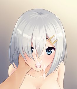 Rating: Explicit Score: 0 Tags: 1girl after_fellatio blue_eyes blush breasts cum cum_in_mouth cum_on_face hair_over_one_eye hairpin hamakaze_(kantai_collection) hand_on_another's_face kantai_collection nude open_mouth short_hair silver_hair solo_focus User: (automatic)Anonymous