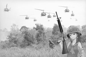 Rating: Safe Score: 0 Tags: hakurei_reimu helicopter helmet military monochrome photo photoshop touhou vietnam weapon User: (automatic)Anonymous