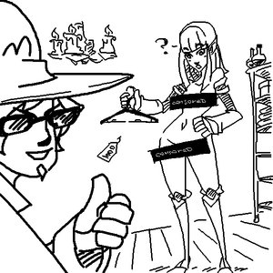 Rating: Safe Score: 0 Tags: 1boy breasts candle censored glasses hat monochrome nedomage nude nude_elf /o/ oekaki oekaki_rpg pointy_ears sketch surprised thumbs_up User: (automatic)nanodesu