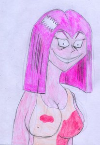 Rating: Questionable Score: 0 Tags: /bro/ evil_smile grin humanization my_little_pony pinkamina pink_hair pinkie_pie pony traditional_media User: (automatic)Anonymous