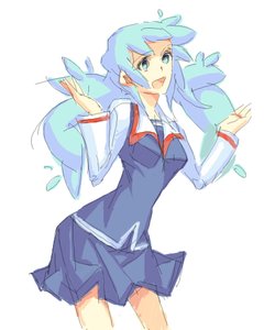 Rating: Safe Score: 0 Tags: blue_eyes blue_hair /o/ oekaki open_mouth shirt simple_background sketch skirt twintails User: (automatic)nanodesu