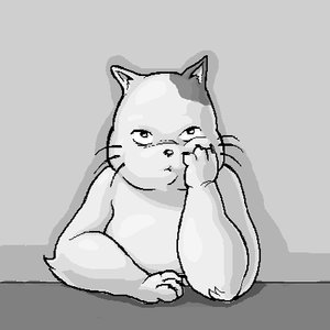 Rating: Safe Score: 0 Tags: animal cat monochrome no_humans simple_background User: (automatic)nanodesu