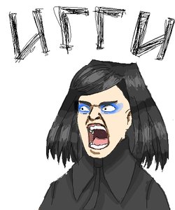 Rating: Safe Score: 0 Tags: black_hair ergo_proxy frustration gogen_solncev makeup /o/ oekaki open_mouth parody real_mayer short_hair simple_background sketch User: (automatic)nanodesu