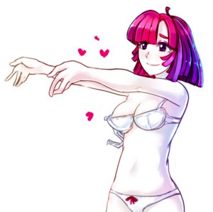 Rating: Explicit Score: 0 Tags: bra breasts collaboration colored has_child_posts outstretched_arms panties pink_eyes pink_hair reaching smile underwear User: (automatic)Anonymous