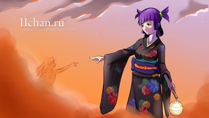 Rating: Safe Score: 0 Tags: alternate_costume atmospheric child cloud cosplay enma_ai floral_print green_eyes hair_bobbles japanese_clothes jigoku_shoujo lamp orange outstretched_hand purple_hair sky unyl-chan wakaba_colors wallpaper User: (automatic)timewaitsfornoone