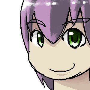 Rating: Safe Score: 0 Tags: green_eyes /o/ oekaki purple_hair simple_background smile unyl-chan User: (automatic)nanodesu