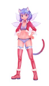 Rating: Safe Score: 0 Tags: >:< :< 1girl alternate_costume animal_ears bikini blue_eyes blue_hair boots cat_ears choker cirno hands_on_hips navel new_year santa_costume short_hair simple_background solo swimsuit tail thighhighs touhou wings User: (automatic)Anonymous