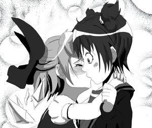 Rating: Safe Score: 0 Tags: 2girls blush bow cirno kiss monochrome twintails unyl-chan wings yuri User: (automatic)Anonymous