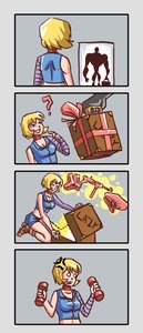 Rating: Safe Score: 0 Tags: 0_0 4koma a anger_vein b bandages blonde_hair blue_eyes boots co2_(artist) co_(artist) crop_top excavator-chan f from_behind gift happy_birthday ice_skates shocked short_hair shorts sitting strip suitcase weapon weights y z User: (automatic)nanodesu