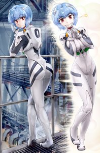 Rating: Safe Score: 0 Tags: ass ayanami_rei blue_hair bodysuit breasts f2d_(artist) finger_smile from_behind has_child_posts indoors neon_genesis_evangelion plugsuit red_eyes short_hair smile star User: (automatic)Anonymous