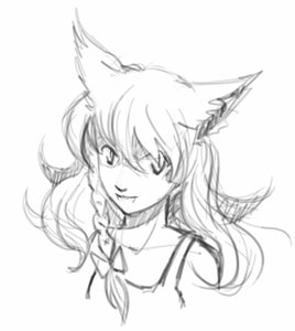 Rating: Safe Score: 0 Tags: animal_ears bow braid long_hair monochrome nekomimi sketch uvao-chan User: (automatic)Anonymous