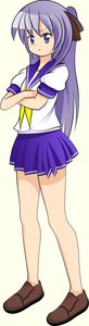 Rating: Safe Score: 0 Tags: 1girl blue_eyes crossed_arms frown game_sprite hiiragi_kagami long_hair /ls/ lucky_star purple_hair school_uniform serafuku shoes simple_background skirt solo transparent_background tsundere twintails User: (automatic)Anonymous