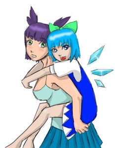 Rating: Safe Score: 0 Tags: alternate_costume blue_eyes blue_hair blush bow cirno friends green_eyes icicle open_mouth short_hair sitting tagme twintails unyl-chan User: (automatic)Willyfox