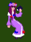 Rating: Safe Score: 0 Tags: hat long_hair lowres patchouli_knowledge pixel_art purple_hair simple_background /to/ touhou User: (automatic)nanodesu