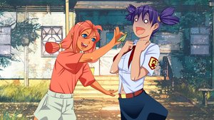Rating: Safe Score: 0 Tags: 2girls blush darkening do_not_want eroge game_cg hands_on_chest highres insect necktie open_mouth outdoors pioneer pioneer_tie pioneer_uniform purple_hair red_hair scared shirt shorts skirt smile summer teeth tree t-shirt twintails unyl-chan ussr-tan User: (automatic)Anonymous