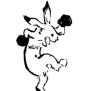 Rating: Safe Score: 0 Tags: animal bunny lowres monochrome no_humans /o/ oekaki parody simple_background sketch style_parody User: (automatic)nanodesu