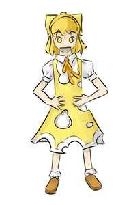 Rating: Safe Score: 1 Tags: alternative cheese cirno dress pun too_literal touhou yellow_hair User: (automatic)qazxsss