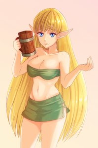 Rating: Safe Score: 0 Tags: best_anime_evar blonde_hair blue_eyes breasts cleavage elf long_hair midriff navel revealing_clothes User: (automatic)Anonymous