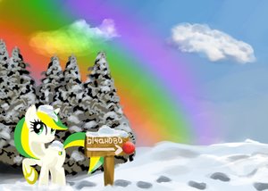 Rating: Safe Score: 0 Tags: animal /bro/ green_eyes highres iipony mare mascot my_little_pony my_little_pony_friendship_is_magic new_year no_humans outdoors pony rainbow sign sky snow tree wakaba_colors wakaba_mark winter User: (automatic)Anonymous