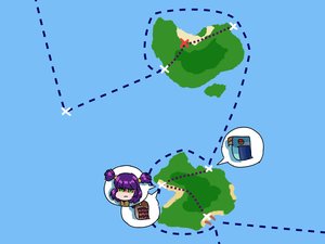 Rating: Safe Score: 0 Tags: b-fractal_(artist) bird chibi green_eyes map parrot purple_hair twintails unyl-chan User: (automatic)Anonymous