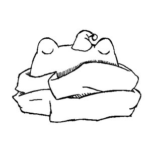 Rating: Safe Score: 0 Tags: animal frog hat monochrome no_humans sketch sleeping User: (automatic)Anonymous