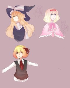 Rating: Safe Score: 0 Tags: alice_margatroid ascot blonde_hair blue_eyes bow capelet collage hair_ribbon hat kirisame_marisa necktie orange_eyes red_eyes rumia /to/ touhou unfinished witch_hat User: (automatic)Anonymous
