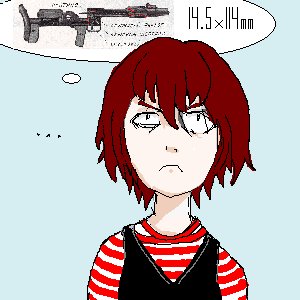 Rating: Safe Score: 0 Tags: :< brown_hair darker_than_black short_hair simple_background striped suou_pavlichenko weapon User: (automatic)Souseiseki