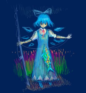 Rating: Safe Score: 0 Tags: blue_eyes blue_hair cirno fish touhou User: (automatic)ii