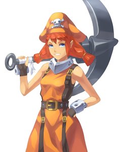 Rating: Safe Score: 0 Tags: alternate_costume anchor artist_request blue_eyes colored cosplay crossover fingerless_gloves gloves guilty_gear highres may may_(guilty_gear) pirate pirate_hat red_hair skull_and_crossbones smile twintails ussr-tan weapon User: (automatic)Anonymous