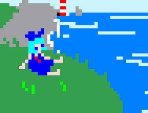 Rating: Safe Score: 0 Tags: animated blue_eyes blue_hair bow cirno dress lowres madskillz_thread_oppic outdoors pixel_art sitting touhou User: (automatic)Anonymous