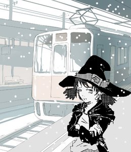 Rating: Questionable Score: 0 Tags: alternate_costume coat fantasy hat monochrome oekaki_rpg photoshop snow tears train twintails unyl-chan unylmage winter witch_hat wizard_robe User: (automatic)Willyfox